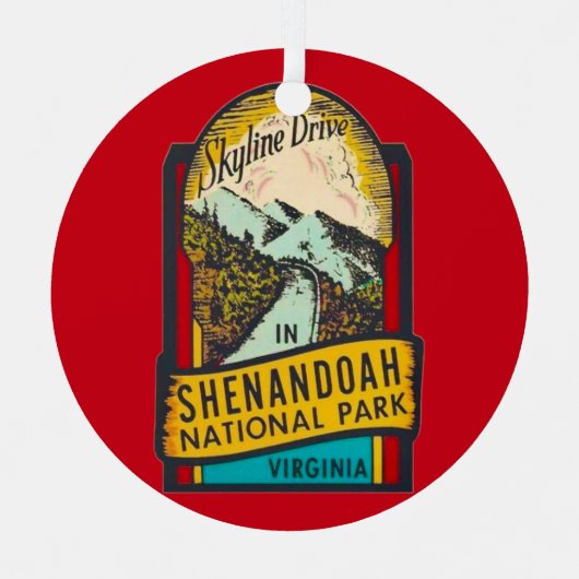 Shenandoah National Park  Metalen Ornament (Voorkant)