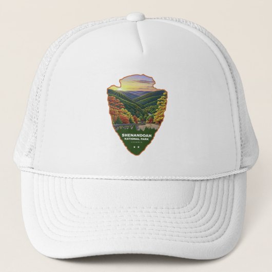 Shenandoah National Park Pijlkop Trucker Pet (Voorkant)