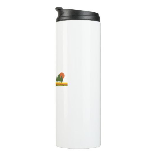 Shenandoah National Park Pine Trees Sun Thermosbeker (Geroteerd rechts)