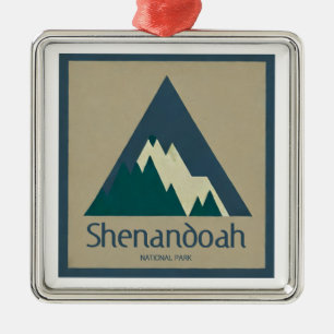 Shenandoah National Park Rustic Metalen Ornament