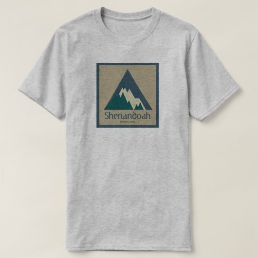 Shenandoah National Park Rustic T-shirt (Design voorkant)