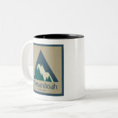 Shenandoah National Park Rustic Tweekleurige Koffiemok (Voorkant links)