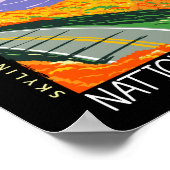 Shenandoah National Park Skyline Drive Distress Poster (Hoek)