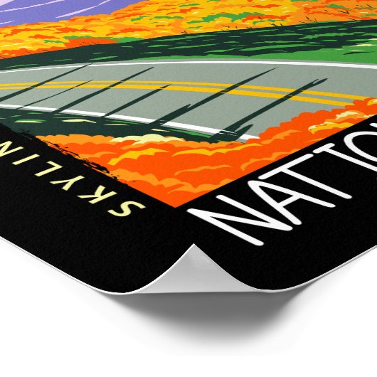 Shenandoah National Park Skyline Drive Distress Poster (Hoek)