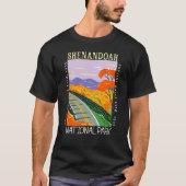 Shenandoah National Park Skyline Drive Distress T-shirt (Voorkant)