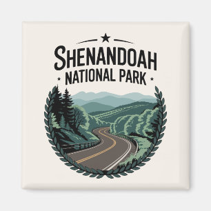 Shenandoah National Park Skyline Drive Uitzicht on Magneet
