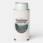 Shenandoah National Park Skyline Drive Uitzicht on Seltzer Blikjeskoeler (Seltzer Voorkant)