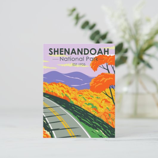 Shenandoah National Park Skyline Drive Virginia Briefkaart (Staand voorkant)