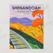 Shenandoah National Park Skyline Drive Virginia Briefkaart (Voorkant)