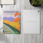 Shenandoah National Park Skyline Drive Virginia Briefkaart<br><div class="desc">Shenandoah-vectorkunstontwerp. De aandrijving van de Veldlijn stelt zijn lengte in werking,  en een groot netwerk van sporen omvat een sectie van het langeafstandsspoor Appalachian.</div>
