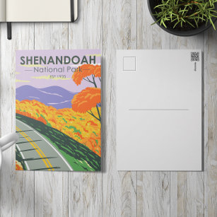 Shenandoah National Park Skyline Drive Virginia Briefkaart