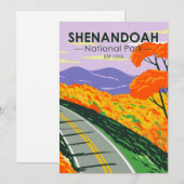 Shenandoah National Park Skyline Drive Virginia Feestdagenkaart (Voorkant / Achterkant)