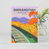 Shenandoah National Park Skyline Drive Virginia Feestdagenkaart (Staand voorkant)
