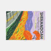 Shenandoah National Park Skyline Drive Virginia Fleece Deken (Voorkant (Horizontaal))