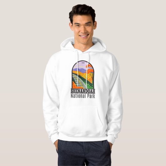 Shenandoah National Park Skyline Drive Virginia Hoodie (Voorkant volledig)