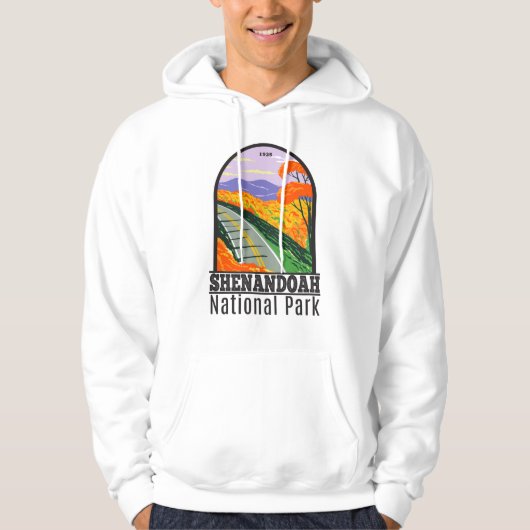 Shenandoah National Park Skyline Drive Virginia Hoodie (Voorkant)