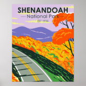 Shenandoah National Park Skyline Drive Virginia Poster (Voorkant)