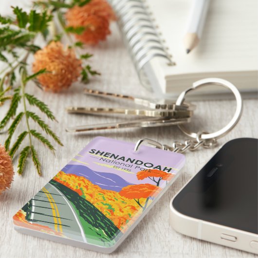 Shenandoah National Park Skyline Drive Virginia Sleutelhanger (Voorkant Rechts)
