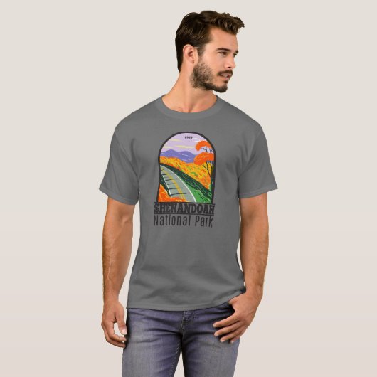 Shenandoah National Park Skyline Drive Virginia T-shirt (Voorkant volledig)