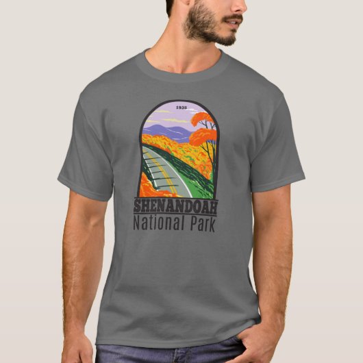 Shenandoah National Park Skyline Drive Virginia T-shirt (Voorkant)
