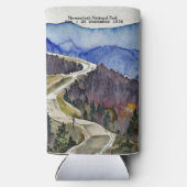 Shenandoah National Park skyline drive waterkleur Seltzer Blikjeskoeler (Achterkant)