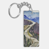 Shenandoah National Park skyline drive waterkleur Sleutelhanger (Voorkant Links)
