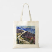 Shenandoah National Park skyline drive waterkleur Tote Bag (Achterkant)