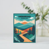 Shenandoah National Park skyline rijden Briefkaart (Staand voorkant)