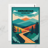 Shenandoah National Park skyline rijden Briefkaart (Voorkant / Achterkant)