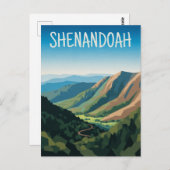 Shenandoah National Park Travel Briefkaart (Voorkant / Achterkant)