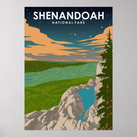 Shenandoah National Park Travel Poster (Voorkant)