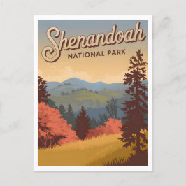 Shenandoah National Park Vintage Briefkaart