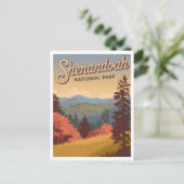 Shenandoah National Park Vintage Briefkaart (Staand voorkant)