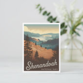 Shenandoah National Park Vintage Briefkaart (Staand voorkant)