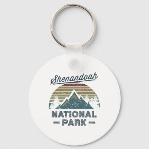 Shenandoah National Park Vintage Zonsondergang Wan Sleutelhanger