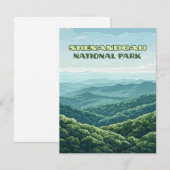 Shenandoah National Park, Virginia Blue Ridge Kaar (Voorkant / Achterkant)