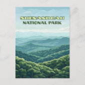 Shenandoah National Park Virginia Blue Ridge Retro Briefkaart (Voorkant)