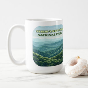 Shenandoah National Park Virginia Blue Ridge Retro Koffiemok