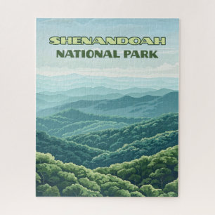 Shenandoah National Park Virginia Blue Ridge Retro Legpuzzel
