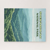 Shenandoah National Park Virginia Blue Ridge Retro Legpuzzel (Horizontaal)