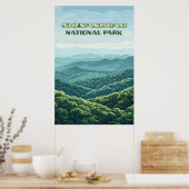 Shenandoah National Park Virginia Blue Ridge Retro Poster (Keuken)
