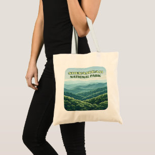 Shenandoah National Park Virginia Blue Ridge Retro Tote Bag