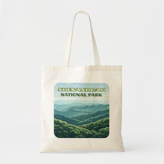 Shenandoah National Park Virginia Blue Ridge Retro Tote Bag (Voorkant)