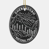 Shenandoah National Park Virginia Monoline Keramisch Ornament (Rechts)