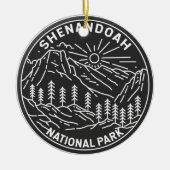Shenandoah National Park Virginia Monoline Keramisch Ornament (Voorkant)