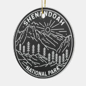 Shenandoah National Park Virginia Monoline Keramisch Ornament (Links)
