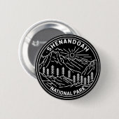 Shenandoah National Park Virginia Monoline Ronde Button 5,7 Cm (Voorkant /achterkant)