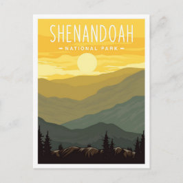 Shenandoah National Park Virginia USA Reizen Briefkaart