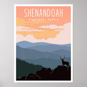 Shenandoah National Park Virginia USA Reizen Poster