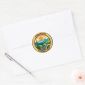 Shenandoah National Park Virginia USA Ronde Sticker (Envelop)